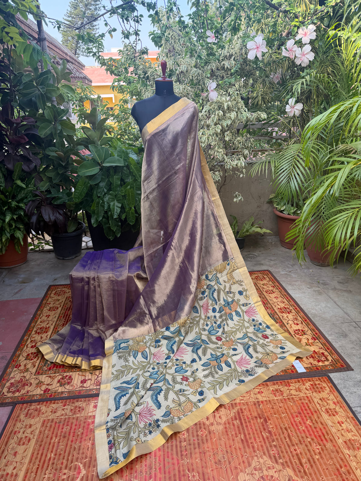Fusion of Chanderi Silk Saree