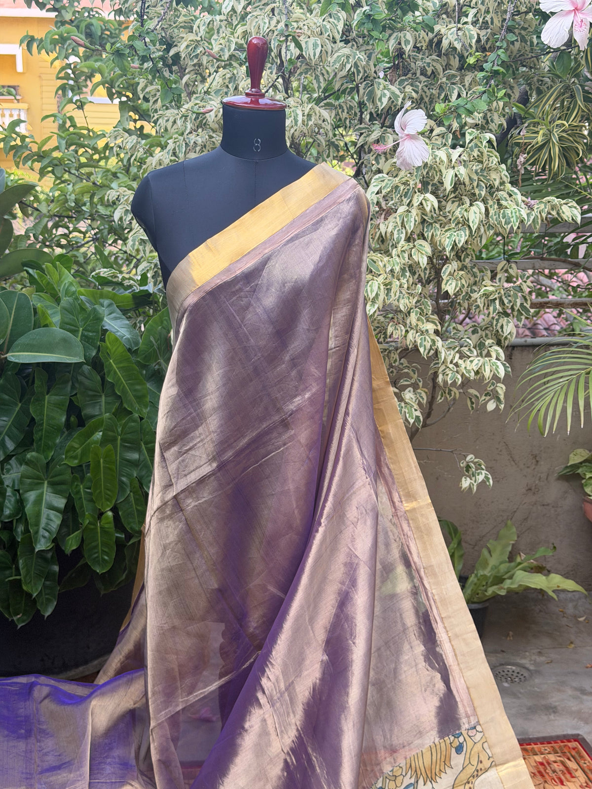 Fusion of Chanderi Silk Saree