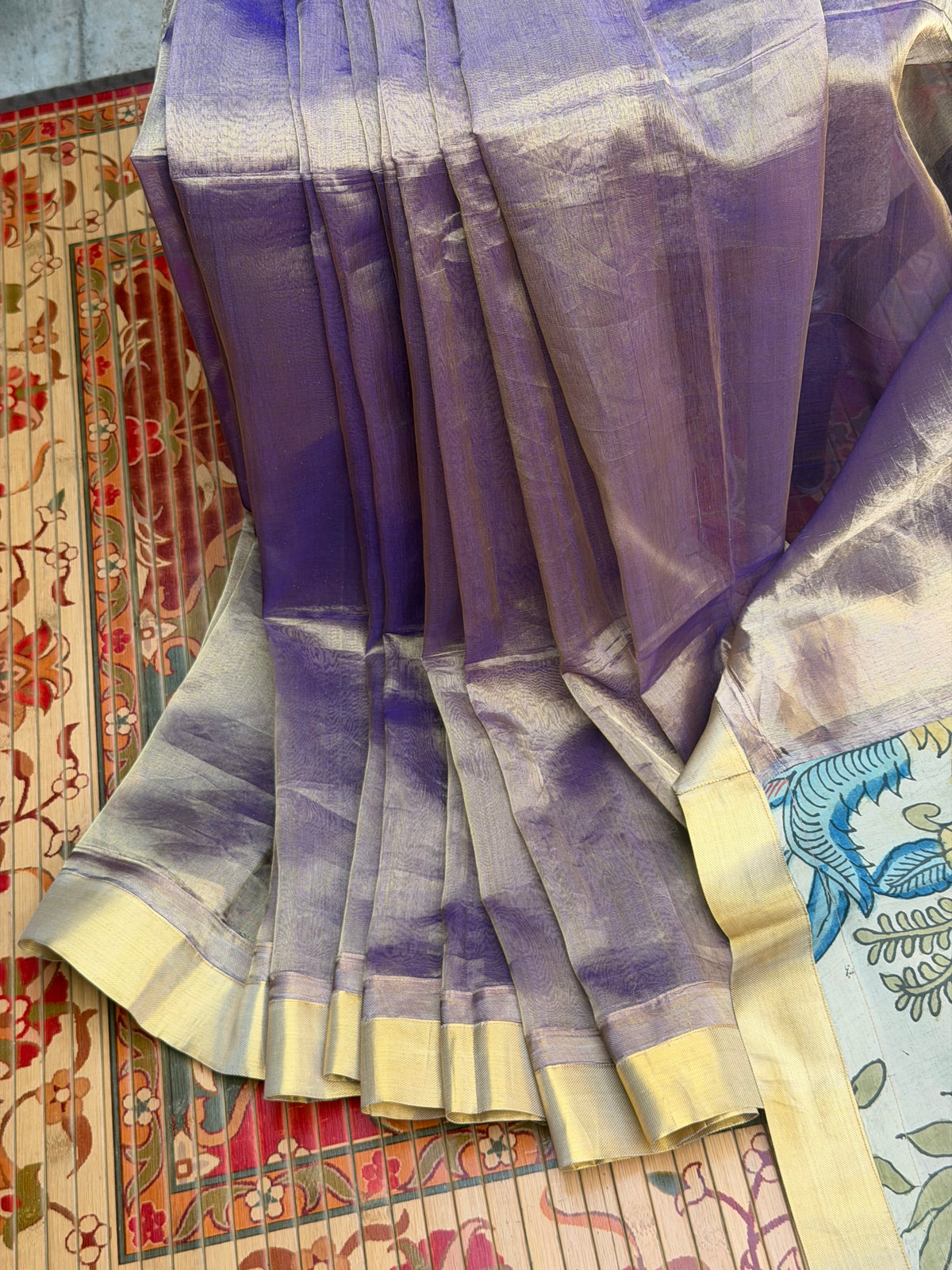Fusion of Chanderi Silk Saree