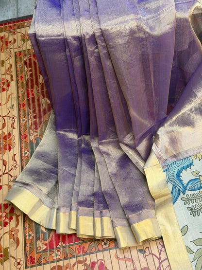 Fusion of Chanderi Silk Saree