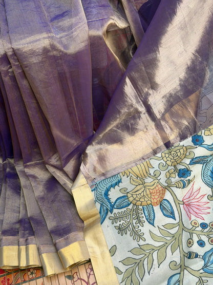 Fusion of Chanderi Silk Saree