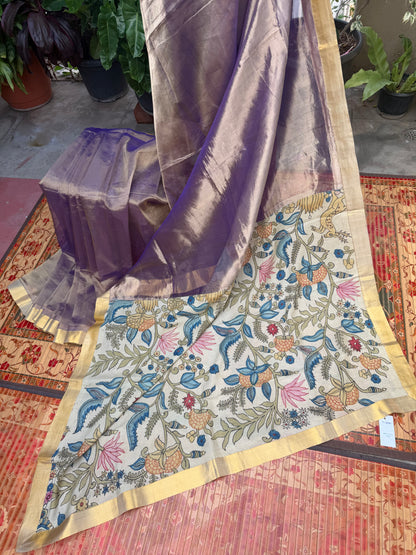 Fusion of Chanderi Silk Saree