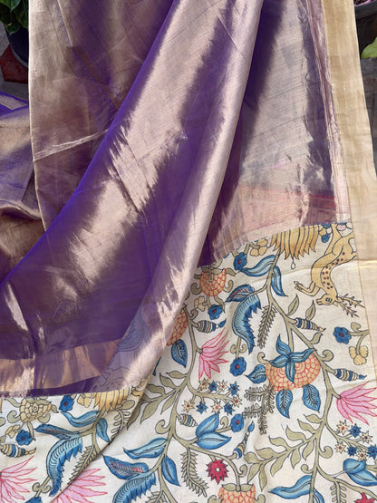 Fusion of Chanderi Silk Saree