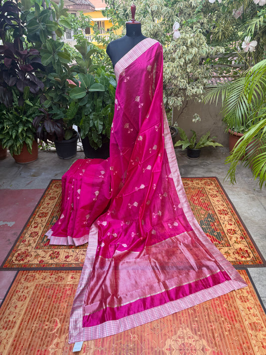 Fusion of Chanderi Silk Saree