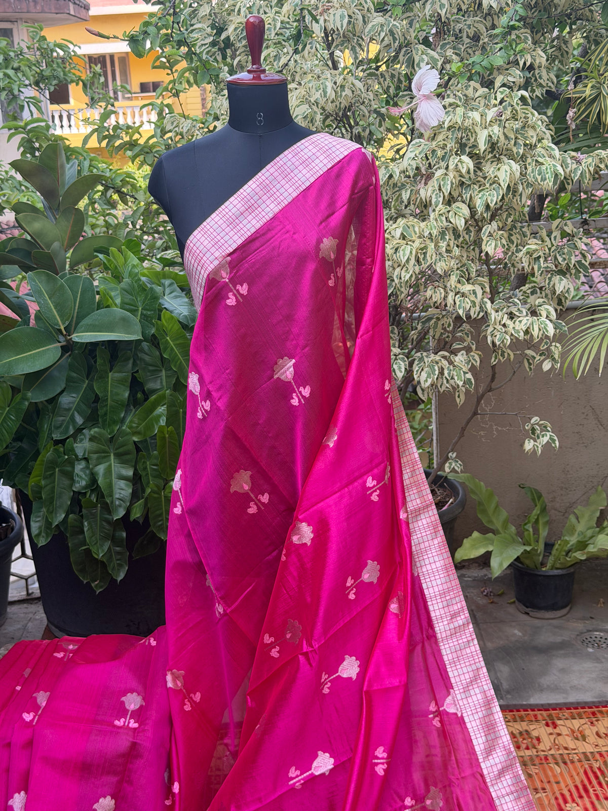 Fusion of Chanderi Silk Saree