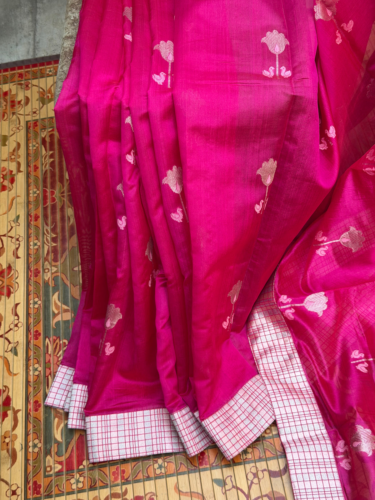 Fusion of Chanderi Silk Saree