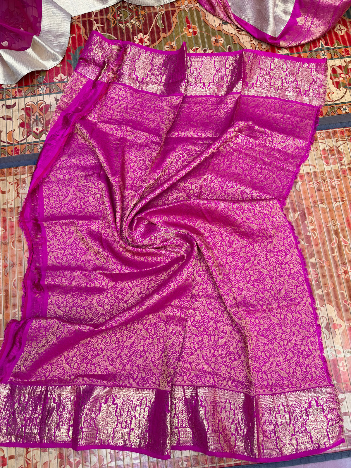 Fusion of Chanderi Silk Saree