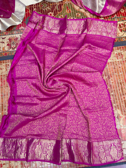 Fusion of Chanderi Silk Saree
