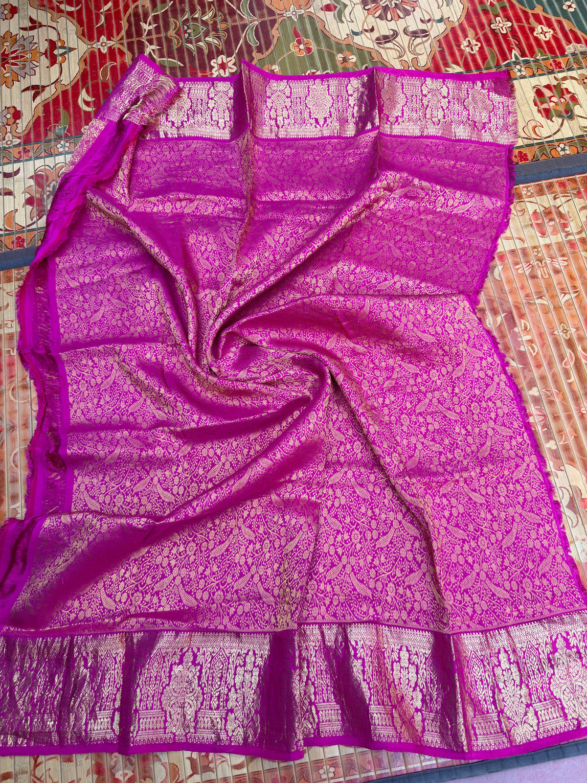 Fusion of Chanderi Silk Saree