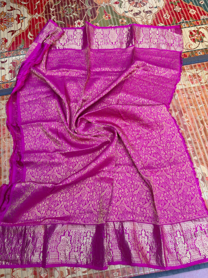 Fusion of Chanderi Silk Saree