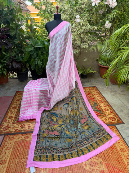 Fusion of Chanderi Silk Saree