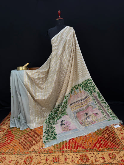 Pure Muga Tussar silk sarees