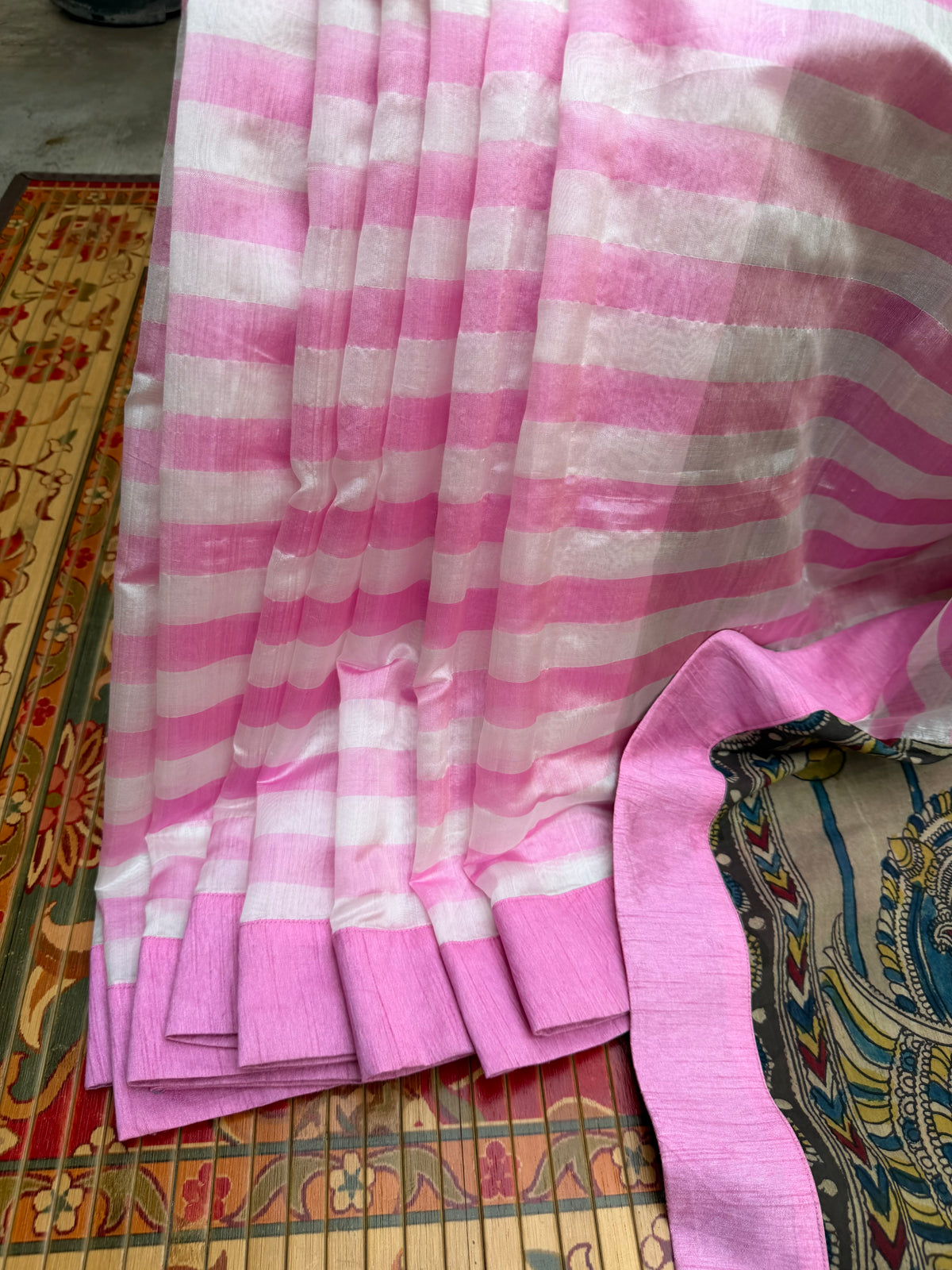 Fusion of Chanderi Silk Saree