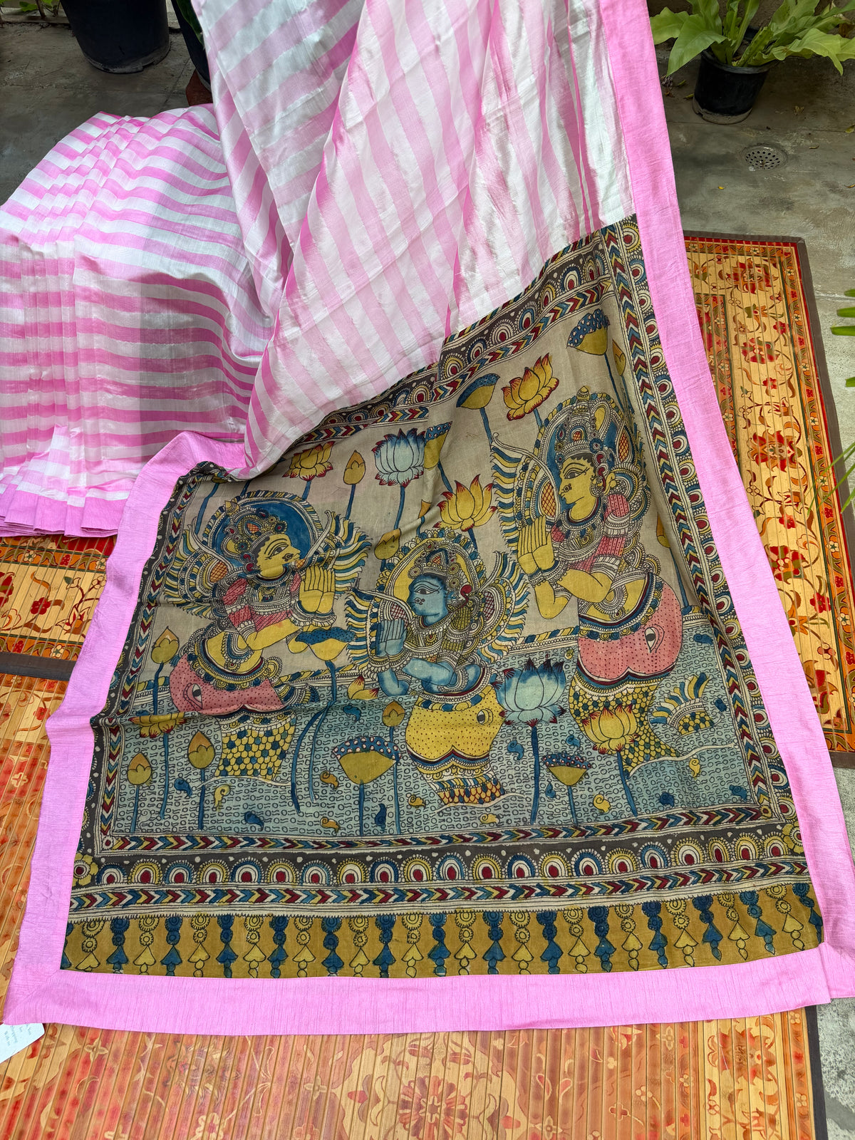 Fusion of Chanderi Silk Saree