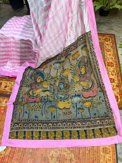 Fusion of Chanderi Silk Saree