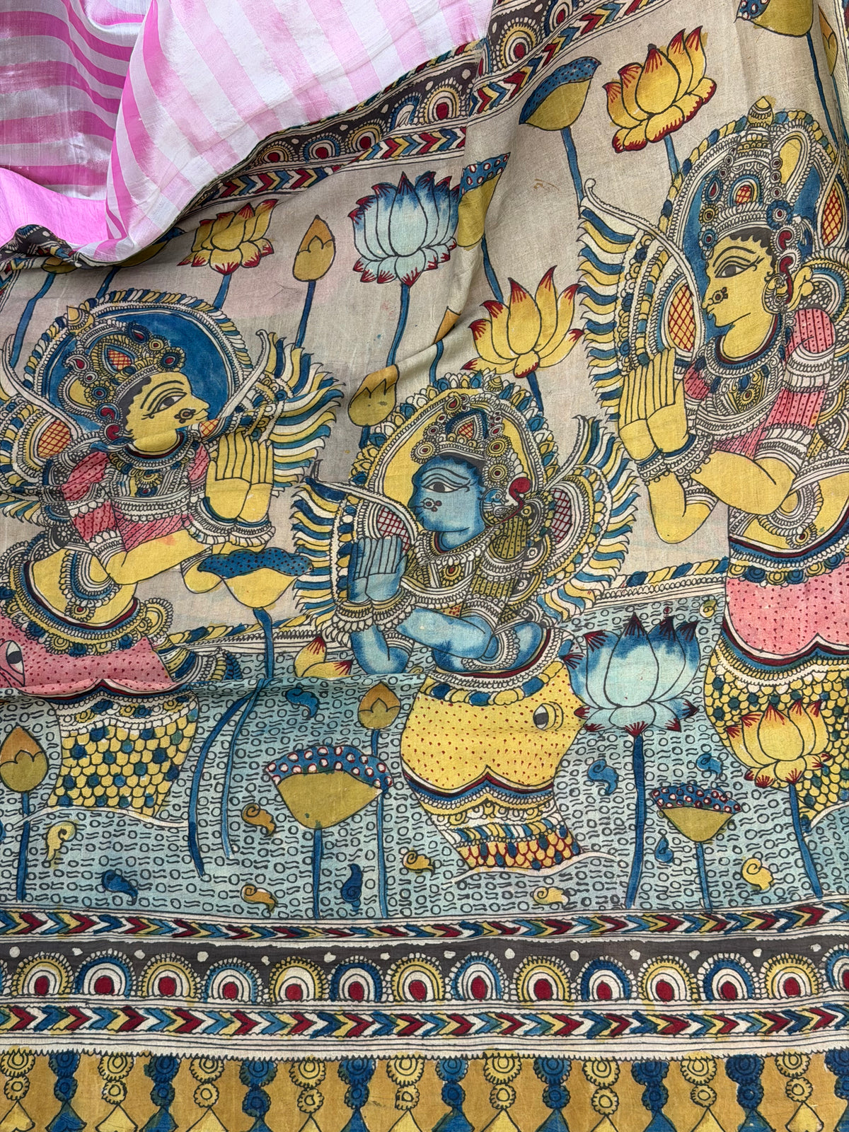 Fusion of Chanderi Silk Saree