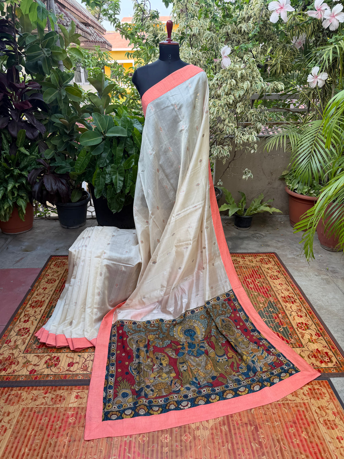 Fusion of Chanderi Silk Saree