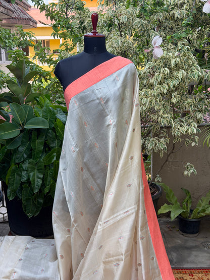 Fusion of Chanderi Silk Saree