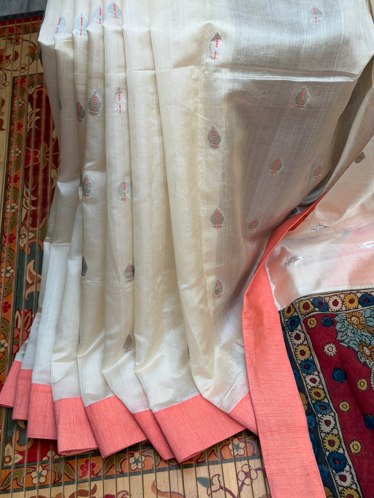 Fusion of Chanderi Silk Saree