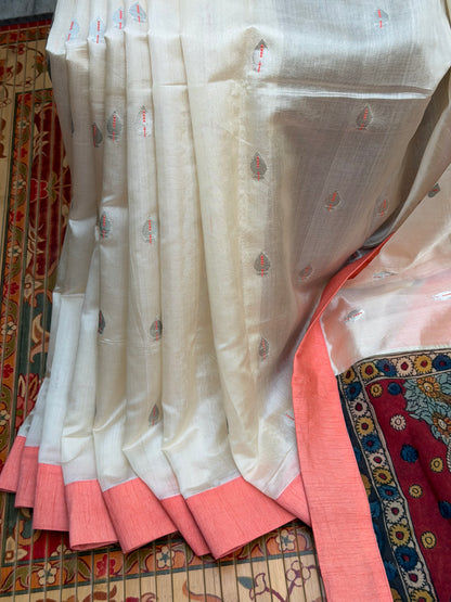 Fusion of Chanderi Silk Saree