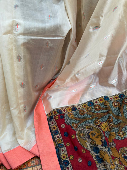 Fusion of Chanderi Silk Saree