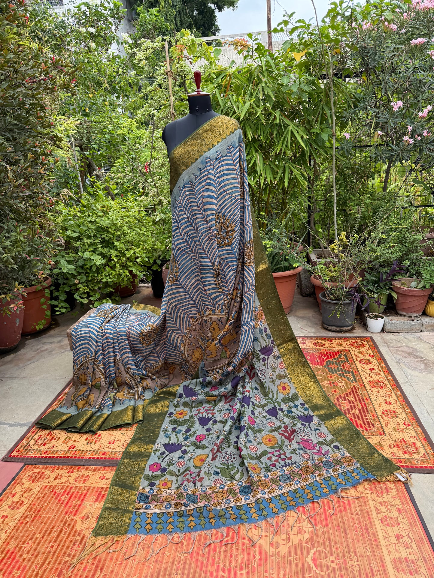 Silkcotton Penkalamkari Saree