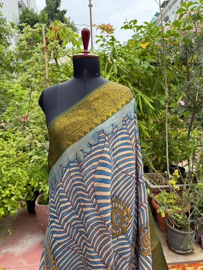 Silkcotton Penkalamkari Saree