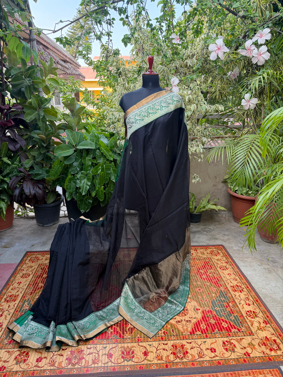 Fusion of Chanderi Silk Saree