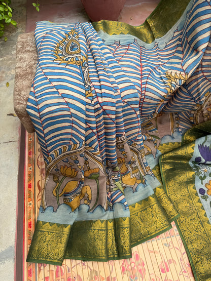 Silkcotton Penkalamkari Saree