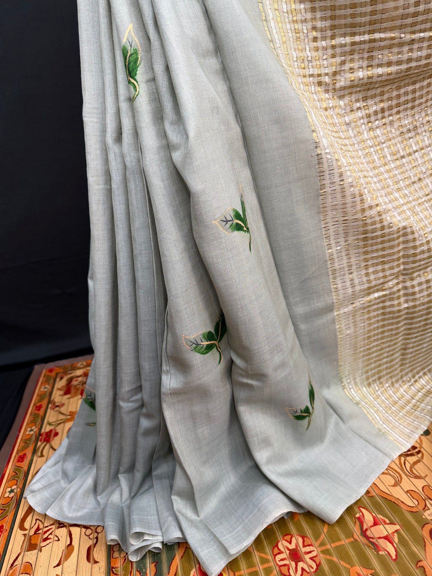 Pure Muga Tussar silk sarees