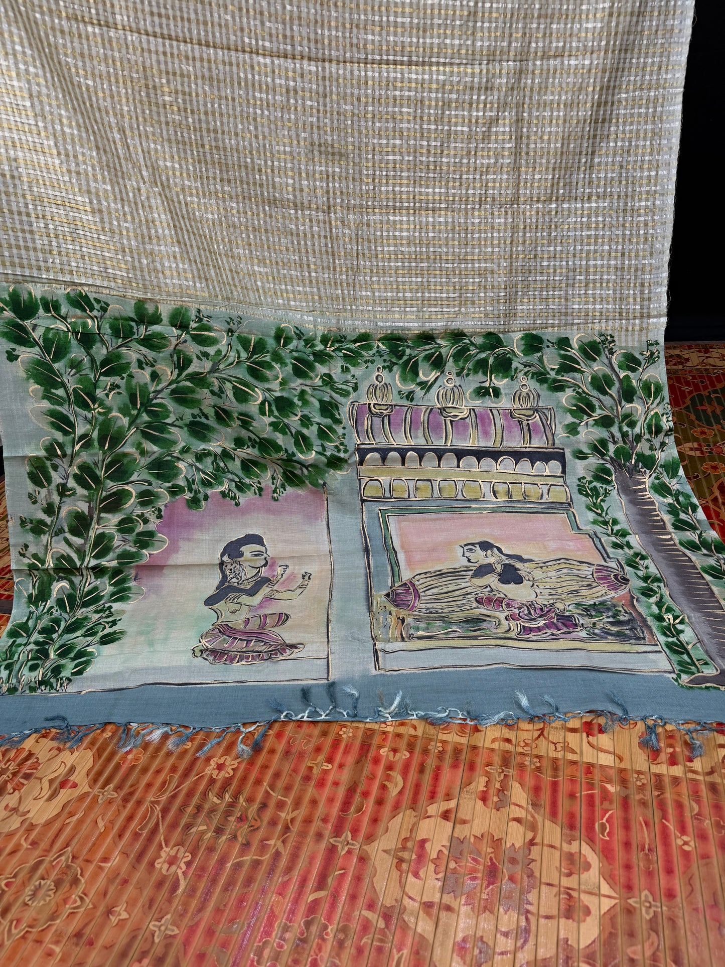 Pure Muga Tussar silk sarees