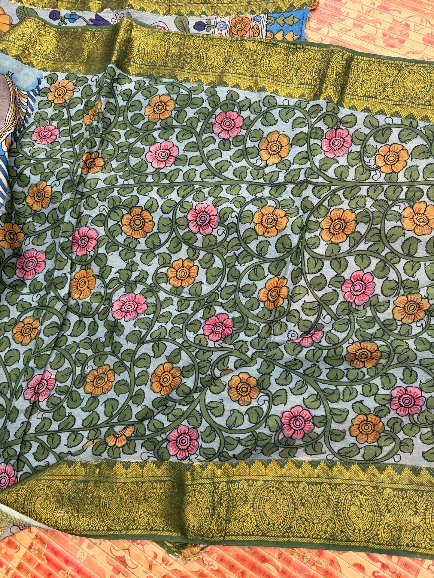 Silkcotton Penkalamkari Saree