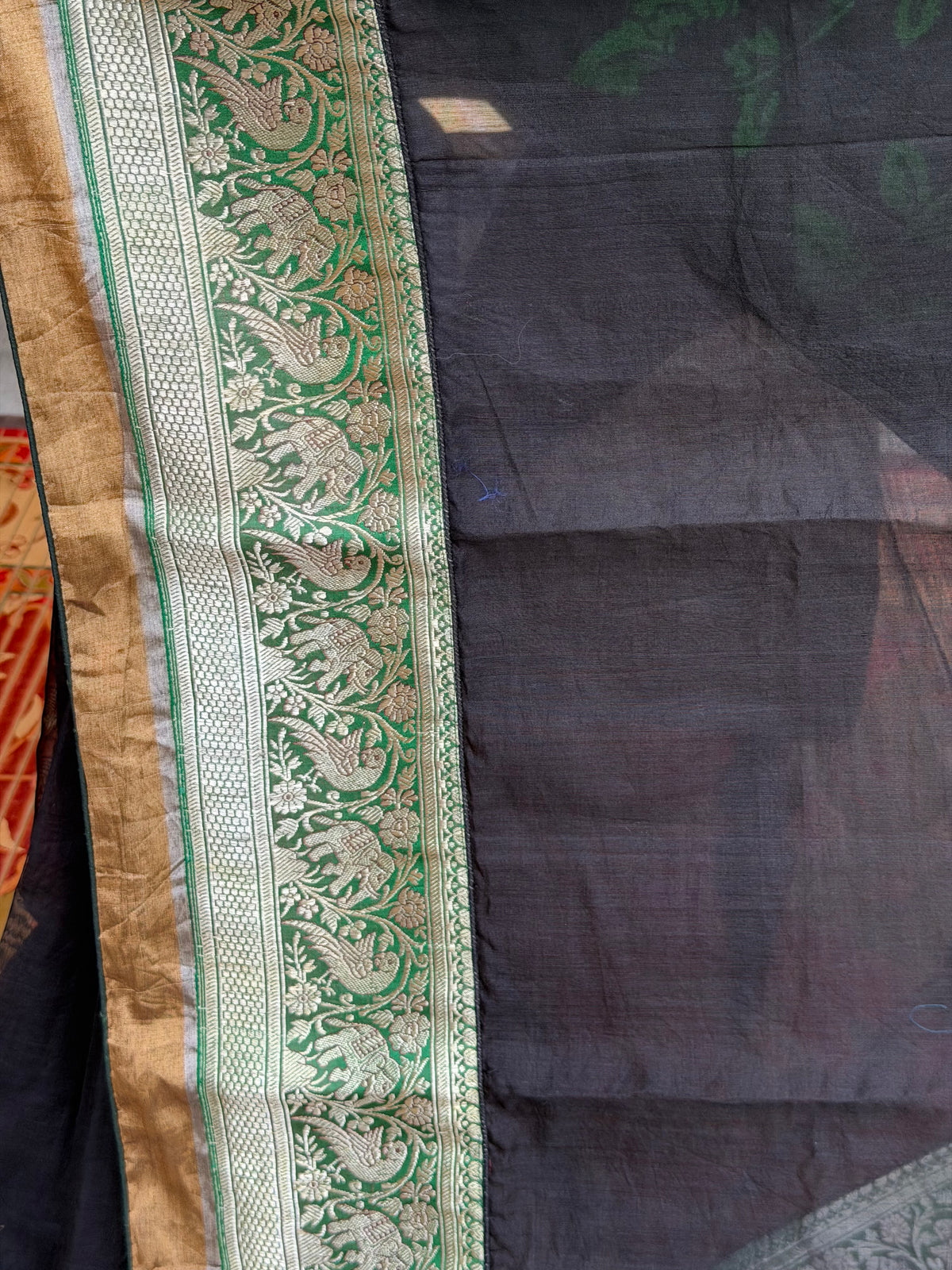 Fusion of Chanderi Silk Saree