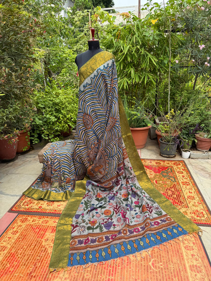 Silkcotton Penkalamkari Saree