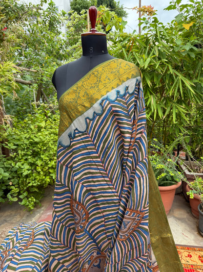 Silkcotton Penkalamkari Saree