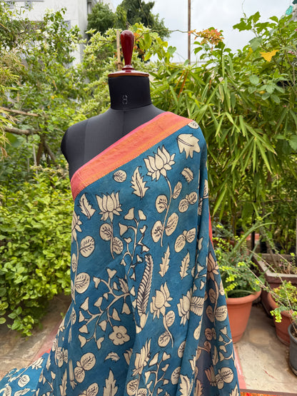Silkcotton Penkalamkari Saree