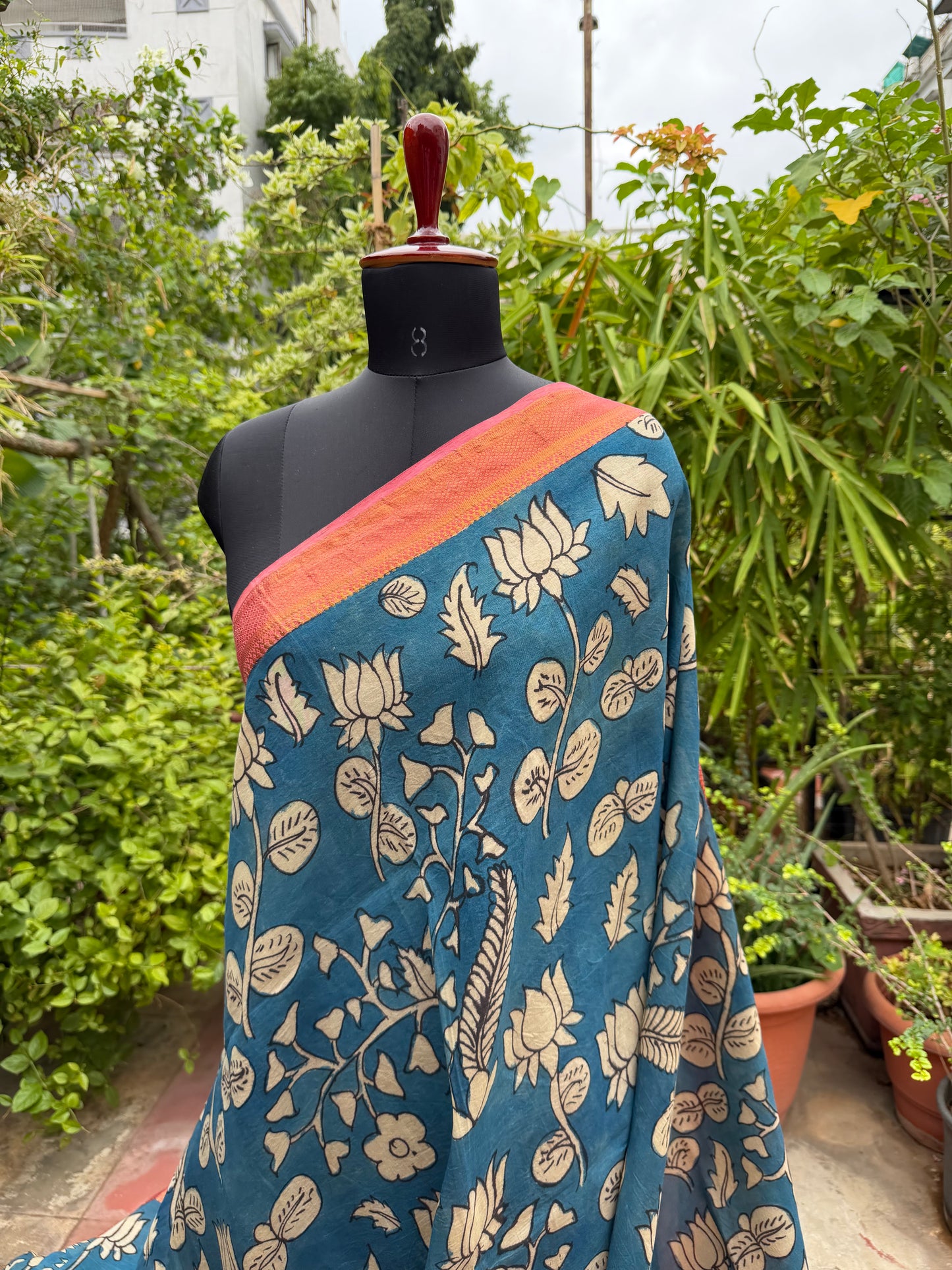 Silkcotton Penkalamkari Saree