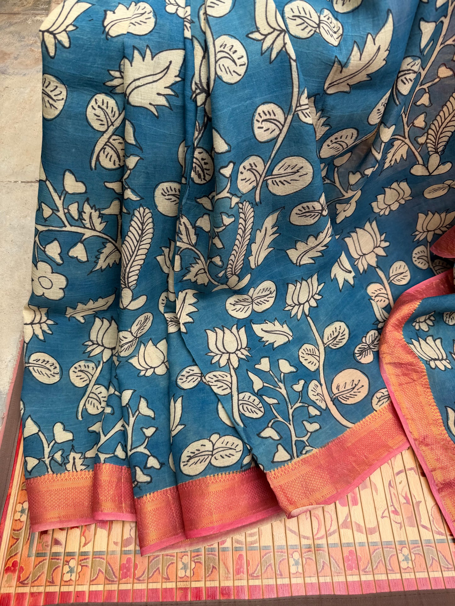 Silkcotton Penkalamkari Saree