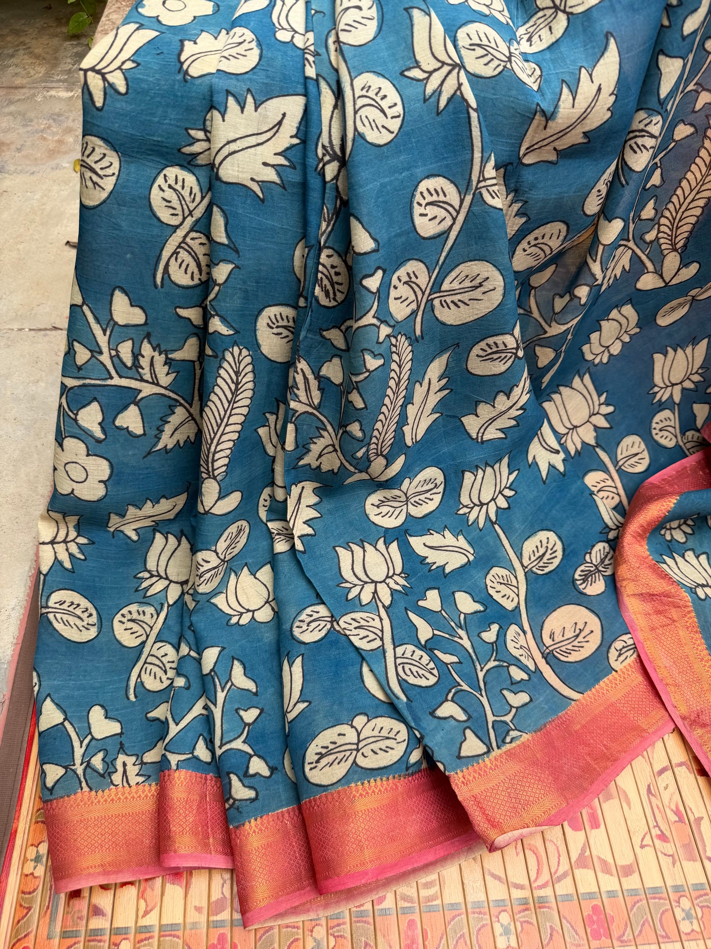 Silkcotton Penkalamkari Saree