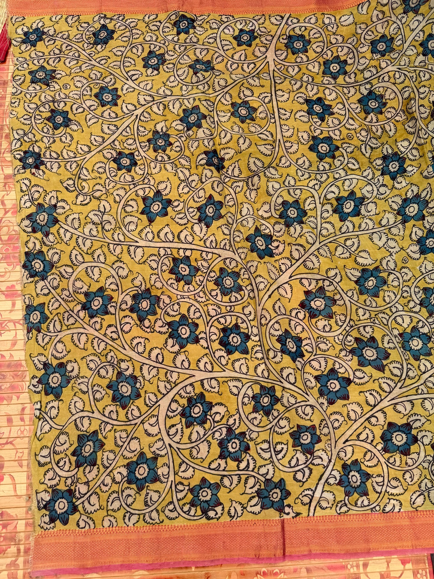 Silkcotton Penkalamkari Saree