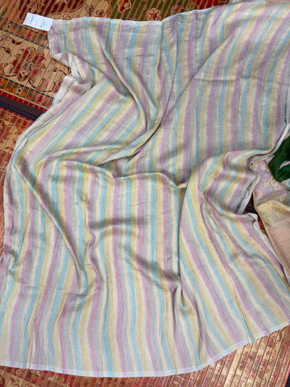 Pure Silk munga with hand stitched shibori Sarees