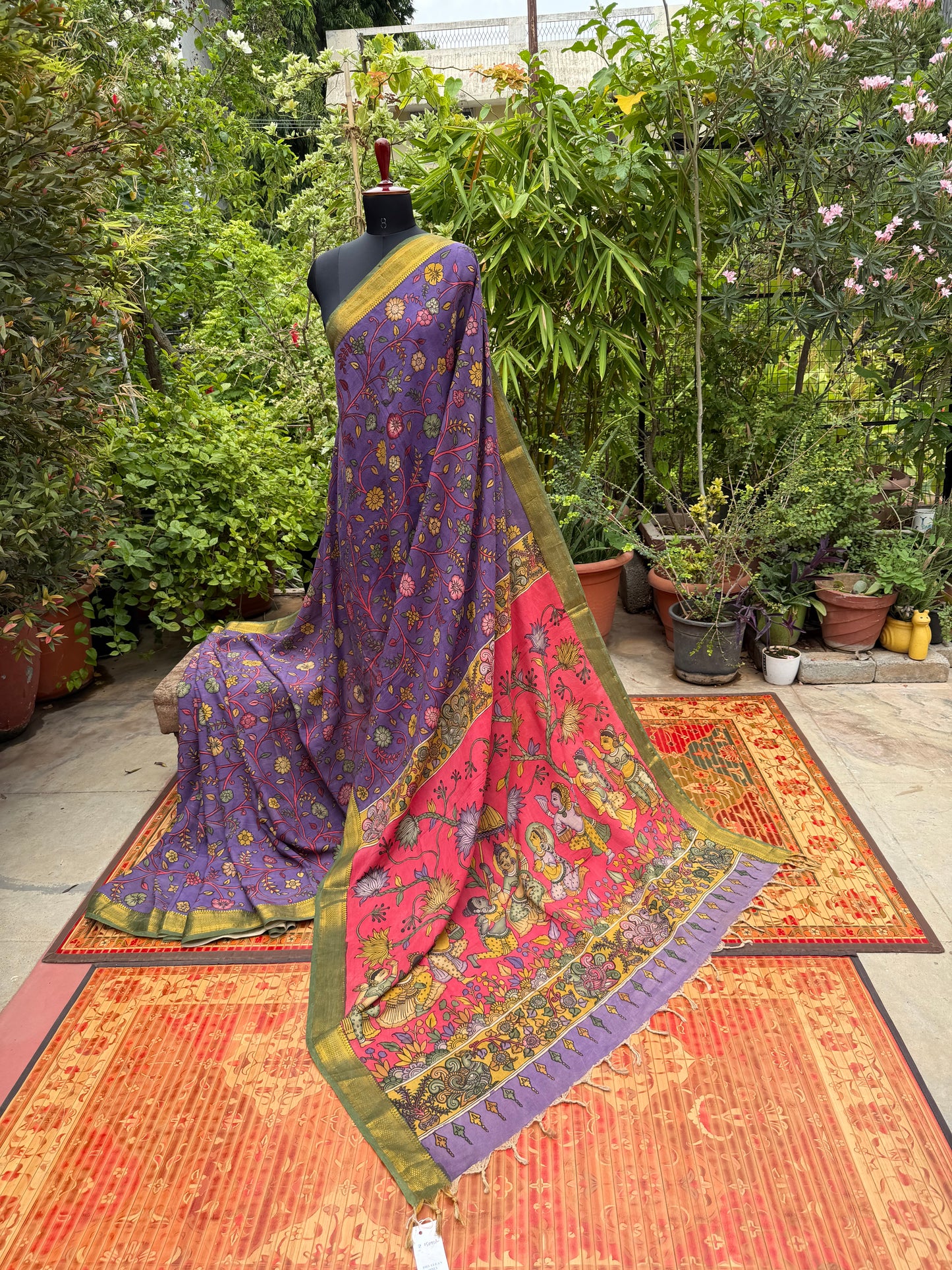 Silkcotton Penkalamkari Saree