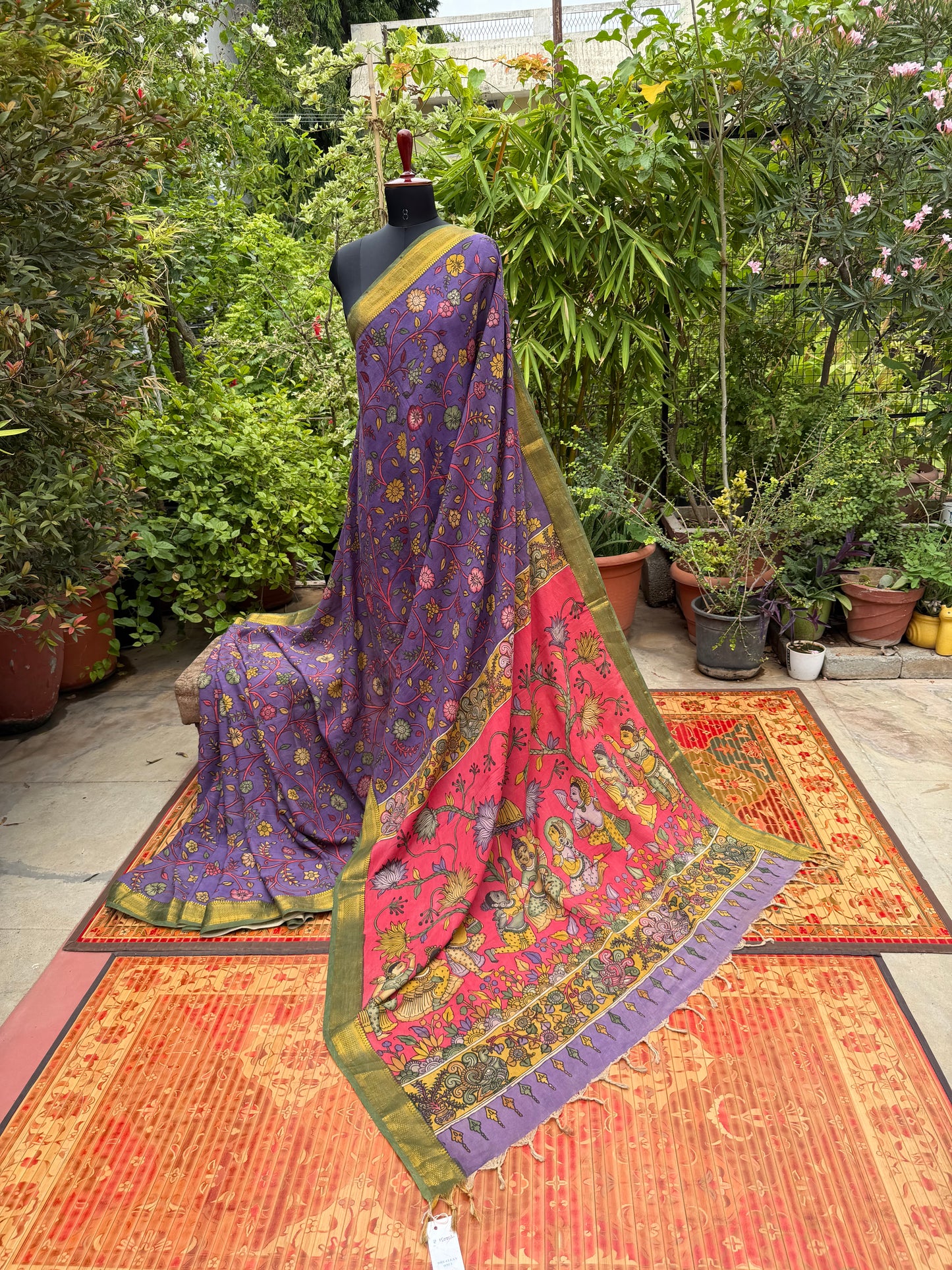 Silkcotton Penkalamkari Saree