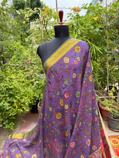 Silkcotton Penkalamkari Saree