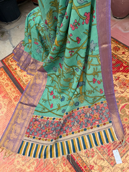 Silkcotton Penkalamkari Saree