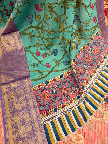 Silkcotton Penkalamkari Saree