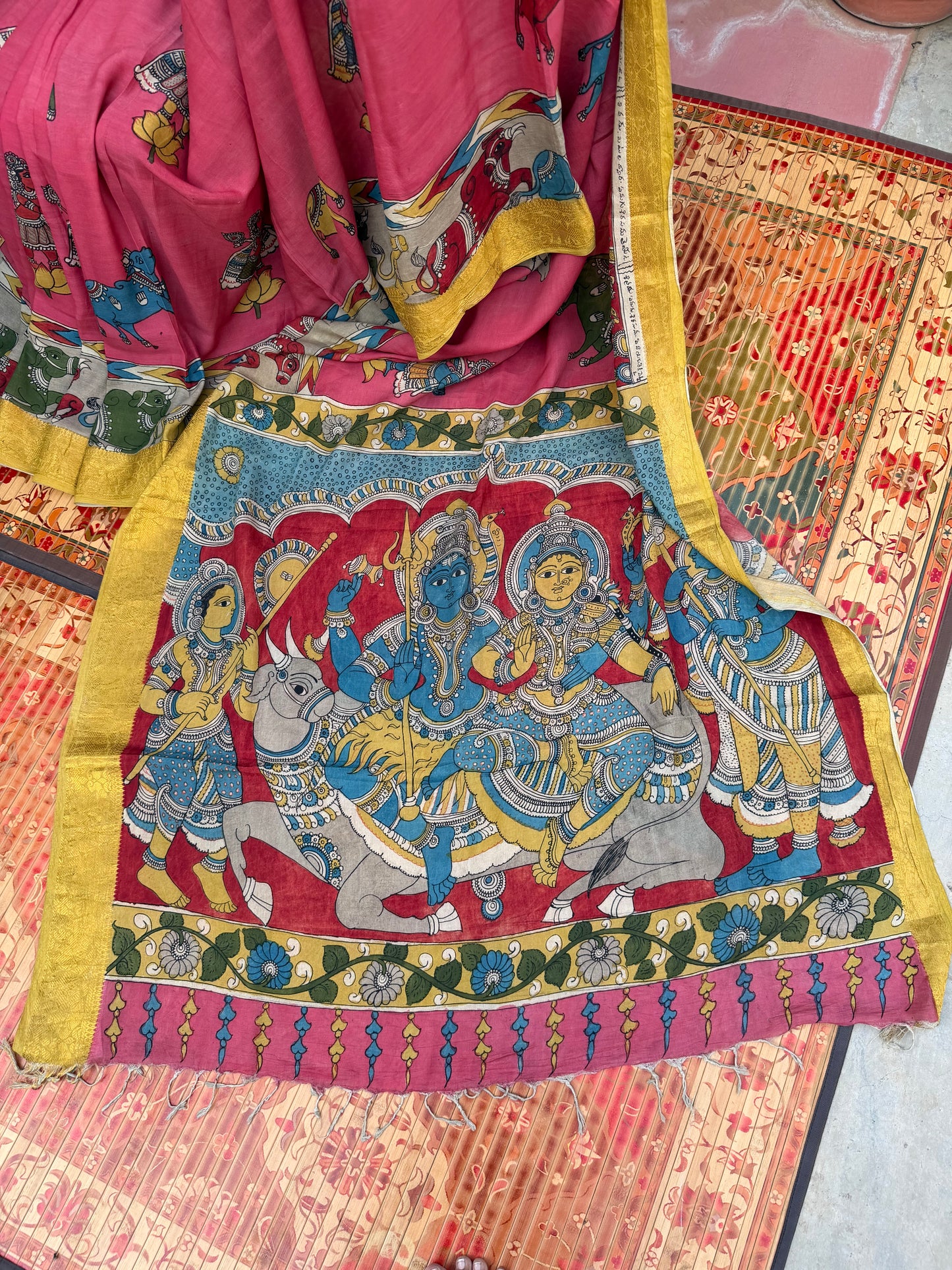 Silkcotton Penkalamkari Saree