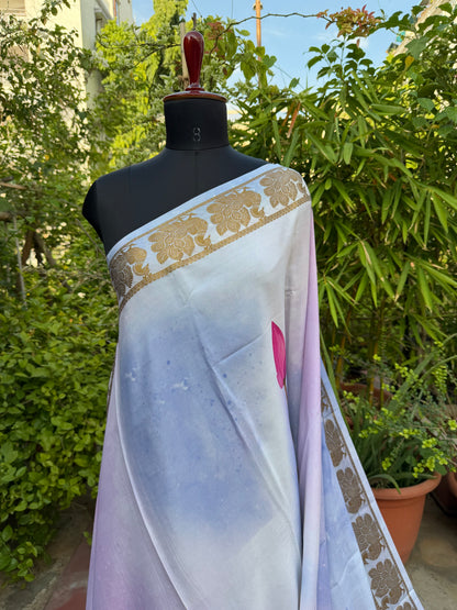 Pure crepe digital print saree