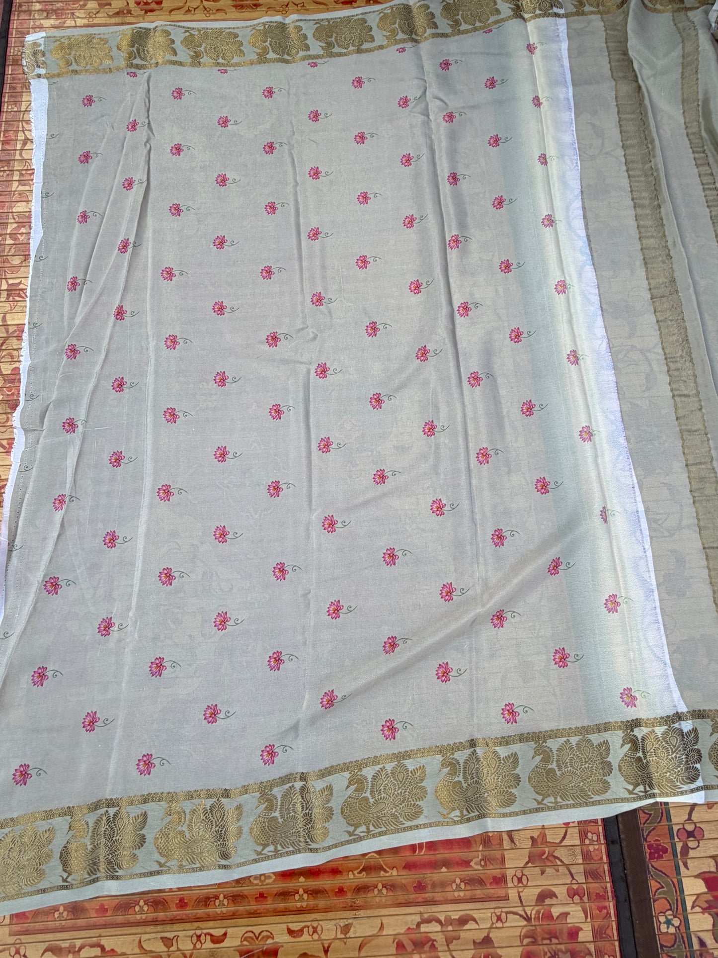 Pure crepe digital print saree
