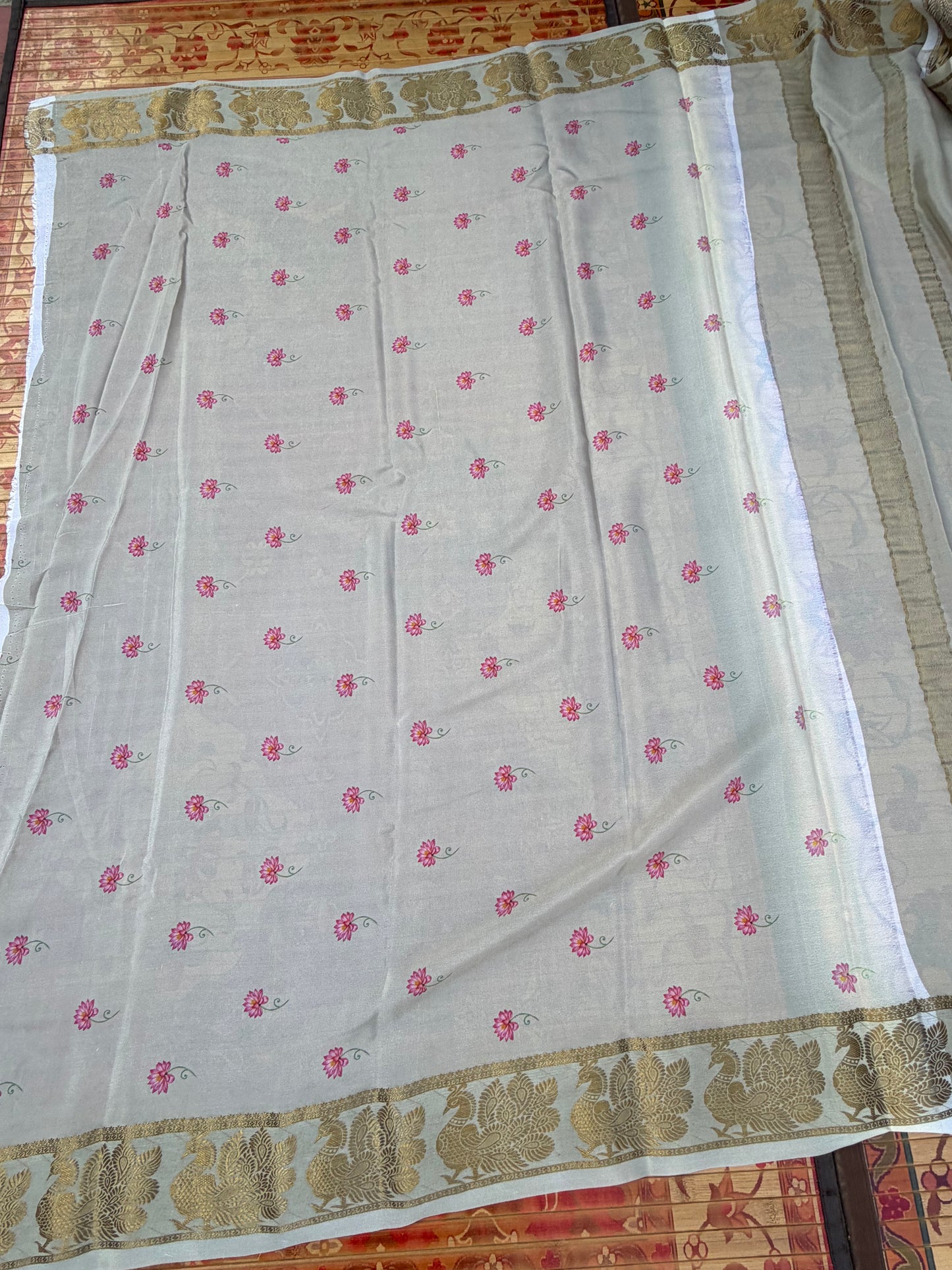 Pure crepe digital print saree